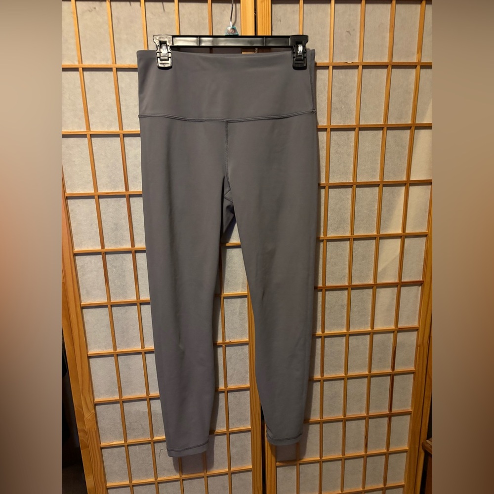 Gray High-Waisted Leggings